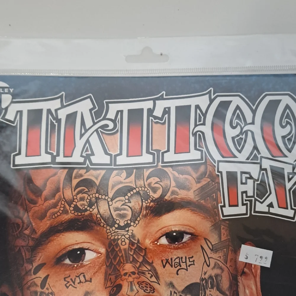 Hoodlum Face Tattoos - Black